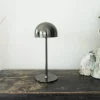 Sirius Tim Genopladelig Bordlampe Ø 11,5 x H 30 cm - Metal - Nikkel