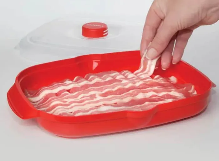 Sistema Microwave Baconmaker Plastik - Rød