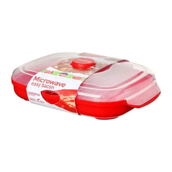 Sistema Microwave Baconmaker Plastik - Rød