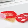 Sistema Microwave Køkkentilbehør - 2-pak Indeholder "Easy Bacon" & "Easy Poacher" - Plastik - Rød