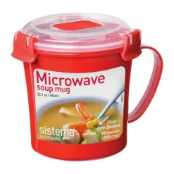 Sistema Microwave Steamer 656 ml - Plastik - Rød