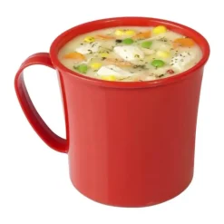 Sistema Microwave Suppekop - 3 stk. 656 ml - Plastik - Rød