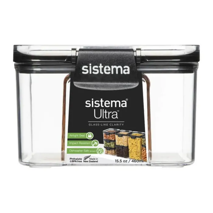 Sistema Ultra Opbevaringsboks 460 ml - Tritan plastik - Klar