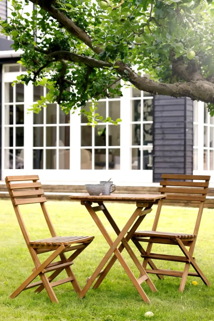 SKAGEN living Blåvand Cafesæt - 3 dele Teaktræ - Natur