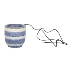 SKAGEN living Fontæne H 13,2 cm - Stentøj/plastik - Hvid/blå
