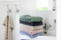SKAGEN living Håndklæde B 50 x L 100 cm - Bambus/bomuld - Blå