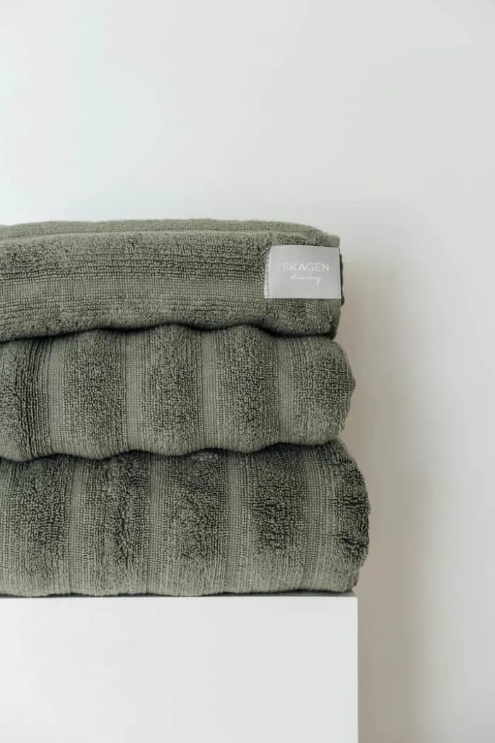 SKAGEN living Håndklæde B 100 x L 150 cm - Bambus/bomuld - Grøn