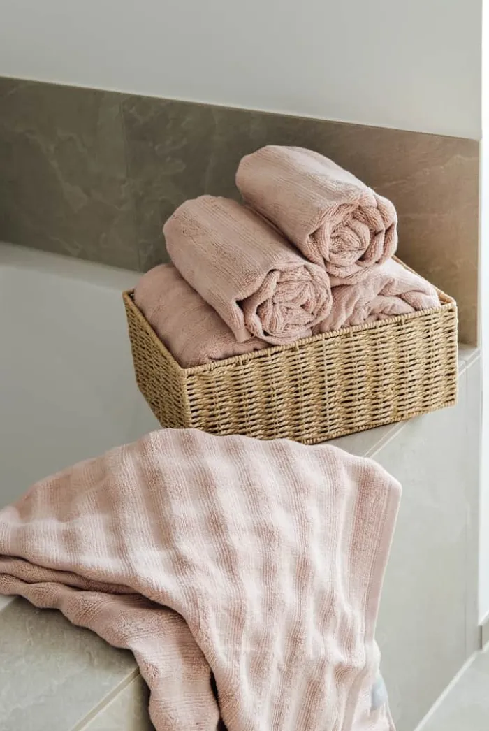 SKAGEN living Håndklæde B 70 x L 140 cm - Bambus/bomuld - Rosa