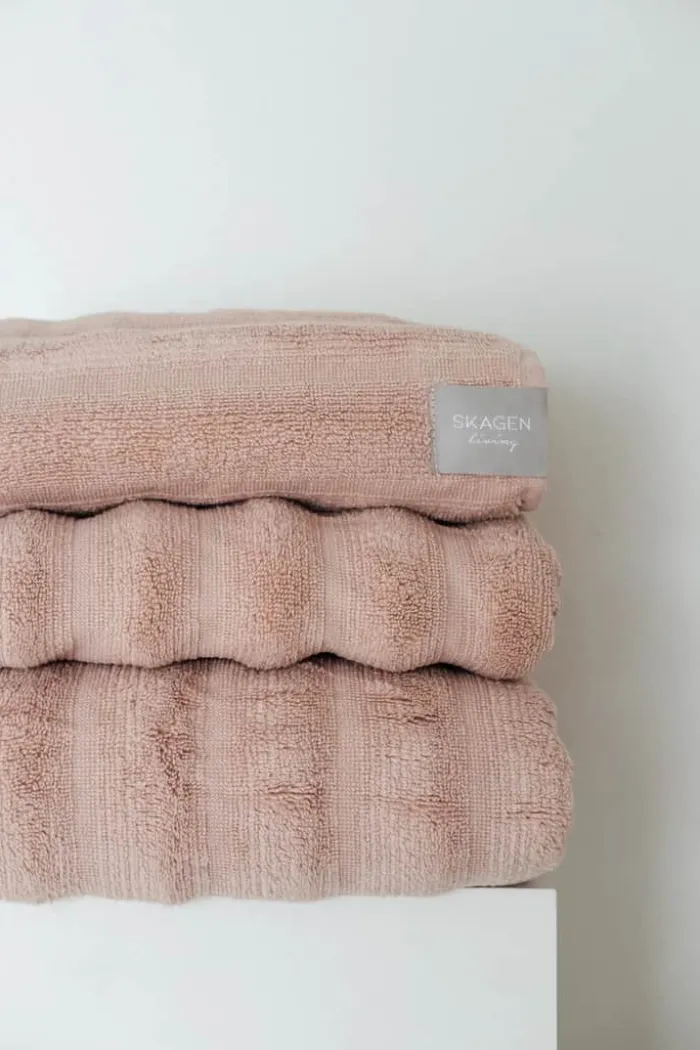 SKAGEN living Håndklæde B 100 x L 150 cm - Bambus/bomuld - Rosa