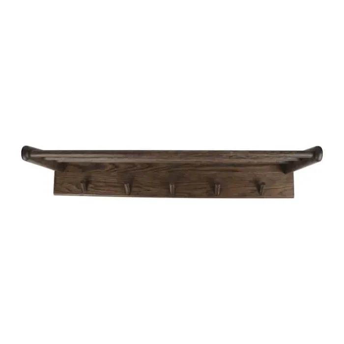 SKAGEN living Knagerække m. Hylde H 15 x B 80 x 28 cm - Egetræ