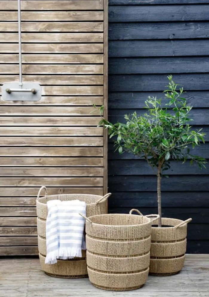 SKAGEN living Kurv Ø 35 cm - Papirgarn - Natur