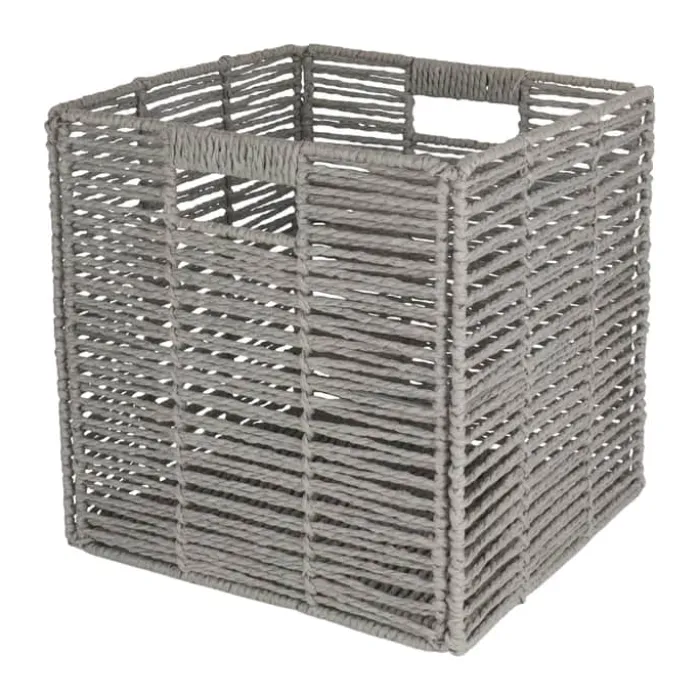SKAGEN living Kurv H 30 x B 30 x L 30 cm - Papirflet/metal - Grå
