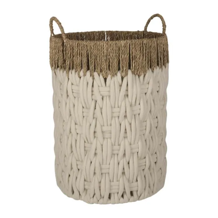 SKAGEN living Kurv Ø 23 x H 36 cm - Bomuldsreb/vandhyacint - Natur
