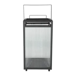 SKAGEN living Lanterne H 45 cm - Jern/glas - Sort