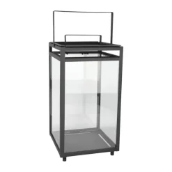 SKAGEN living Lanterne H 45 cm - Jern/glas - Sort
