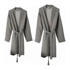 SKAGEN living Morgenkåbe L/XL - Musselin - Grå