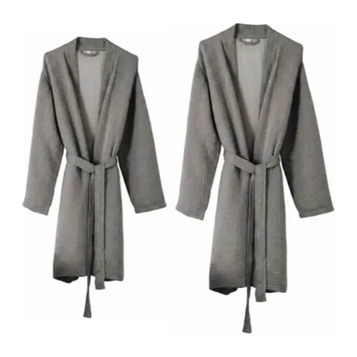 SKAGEN living Morgenkåbe L/XL - Musselin - Grå