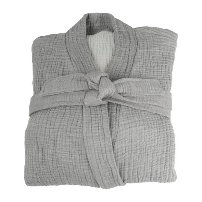 SKAGEN living Morgenkåbe L/XL - Musselin - Grå