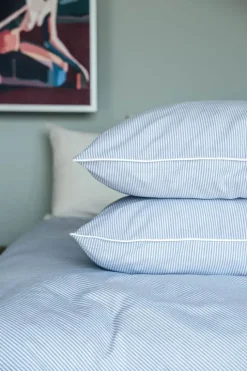 SKAGEN living Sengetøj B 140 x L 220 cm - Bomuld - Blåstribet