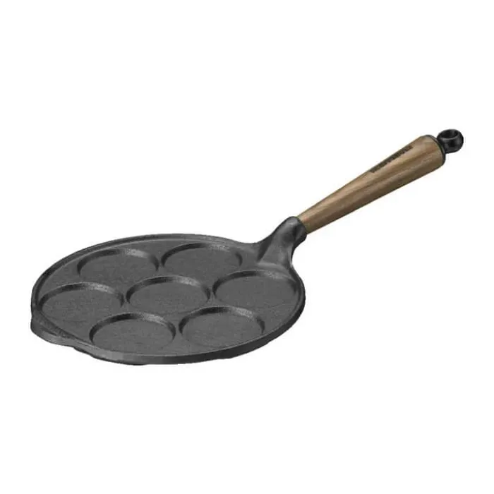 Skeppshult Valnød Blinispande Ø 23 cm - Støbejern/ valnød