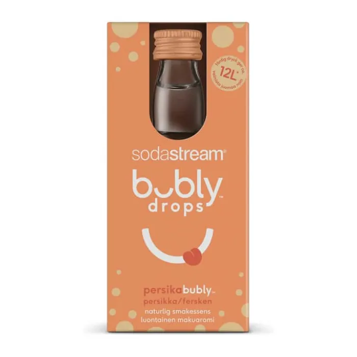 SodaStream Bubly™ Sirup - Fersken 40 ml - Giver ca. 12 liter færdig drik