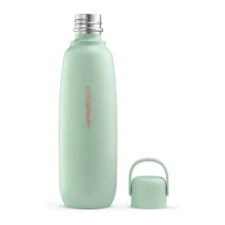 SodaStream Fizz&Go Drikkeflaske 0,9 liter - Rustfrit stål -Mint