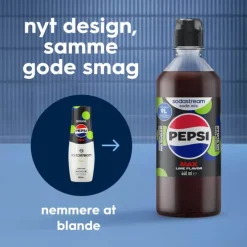 SodaStream Sirup - Pepsi Max Lime 440 ml - Giver ca. 9 liter færdig drik.
