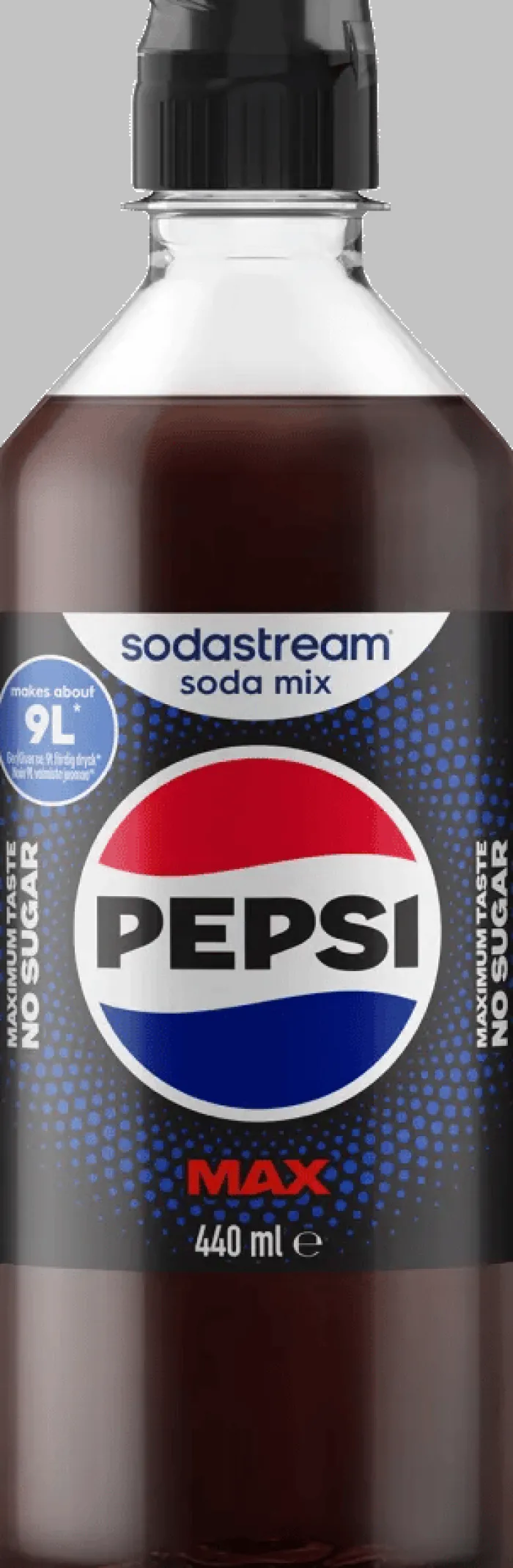 SodaStream Sirup - Pepsi Max 440 ml - Giver ca. 9 liter færdig drik.
