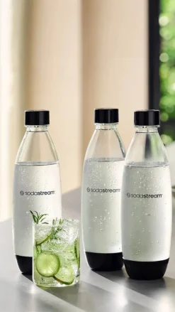 SodaStream Trio Fuse DWS Flasker - 3 dele 870 ml - Plastik - Sort