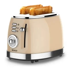 Sogo Brødrister 2 skiver - Automatisk sluk - Beige