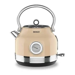 Sogo Elkedel 1,7 liter - 2200 watt - Beige
