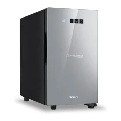 Sogo Vinkøleskab H 46 x B 25,2 x L 50,4 cm - 8 flasker - Grå/sort