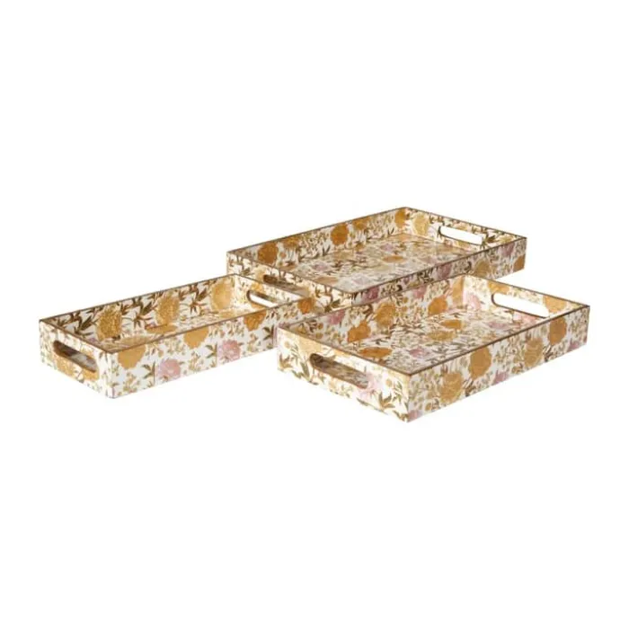 Speedtsberg Bakke - 3 stk. B 15/20,5/25 x L 30/36/41 cm - Plastik - Hvid/multifarvet