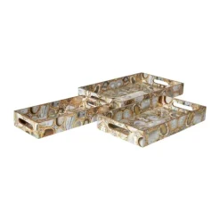 Speedtsberg Bakke - 3 stk. B 15/20,5/25 x L 30/36/41 cm - Plastik - Marmor