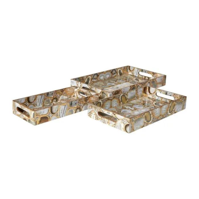 Speedtsberg Bakke - 3 stk. B 15/20,5/25 x L 30/36/41 cm - Plastik - Marmor