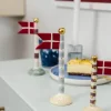Speedtsberg Flag - Guldhjerter H 14 cm - Keramik - Multifarvet
