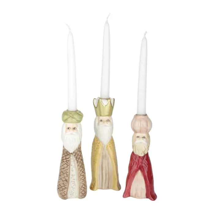 Speedtsberg Kronelysestage - Melchior H 14 cm - Keramik - Red/off white