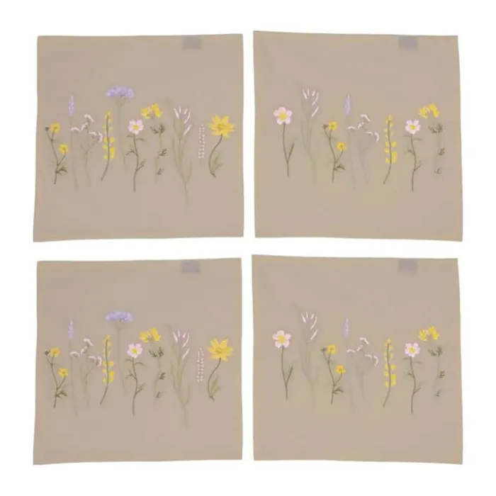 Speedtsberg Stofserviet - 4 stk. B 40 x L 40 cm - Bomuld - Natur