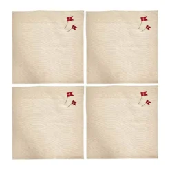 Speedtsberg Stofserviet - 4 stk. B 40 x L 40 cm - Bomuld - Natur