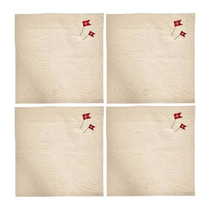 Speedtsberg Stofserviet - 4 stk. B 40 x L 40 cm - Bomuld - Natur