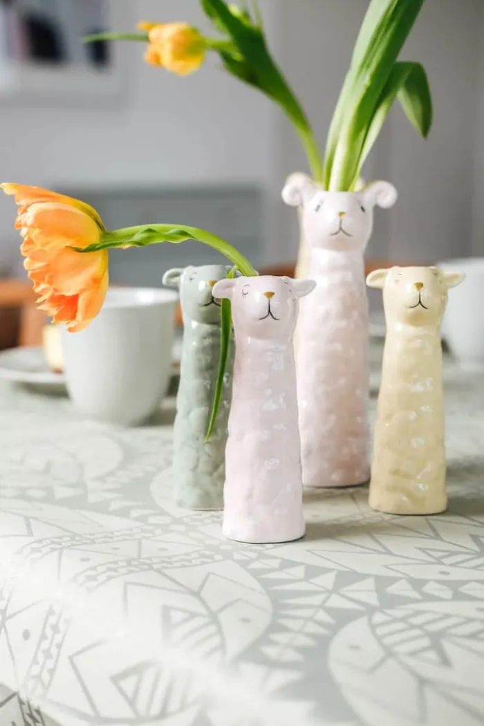 Speedtsberg Vase - Får H 18 cm - Keramik - Grøn