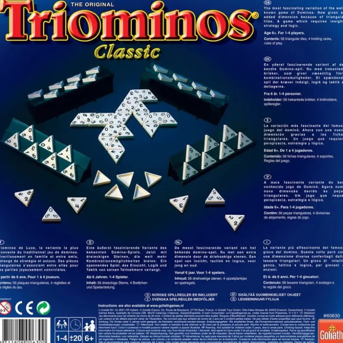Spilbræt Brætspil - Triominos - Domino i trekanter 2-4 spillere