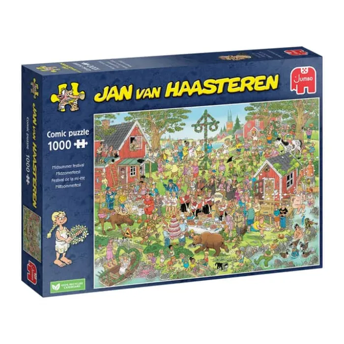 Spilbræt Jan van Haasteren Puslespil - Midsummer Festival 1000 brikker
