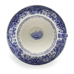 Spode Blue Italien Jumbokop m. underkop 56 cl - Porcelæn - Blå/hvid