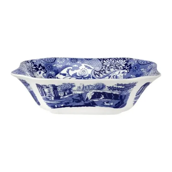Spode Blue Italien Serveringsskål Ø 23,7 cm - Porcelæn - Blå/hvid