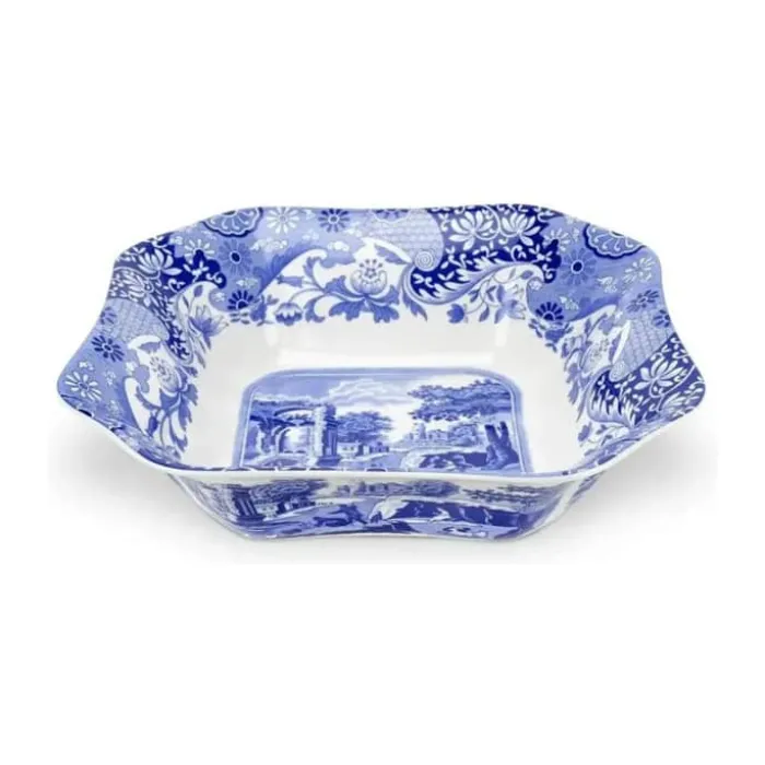 Spode Blue Italien Serveringsskål Ø 23,7 cm - Porcelæn - Blå/hvid