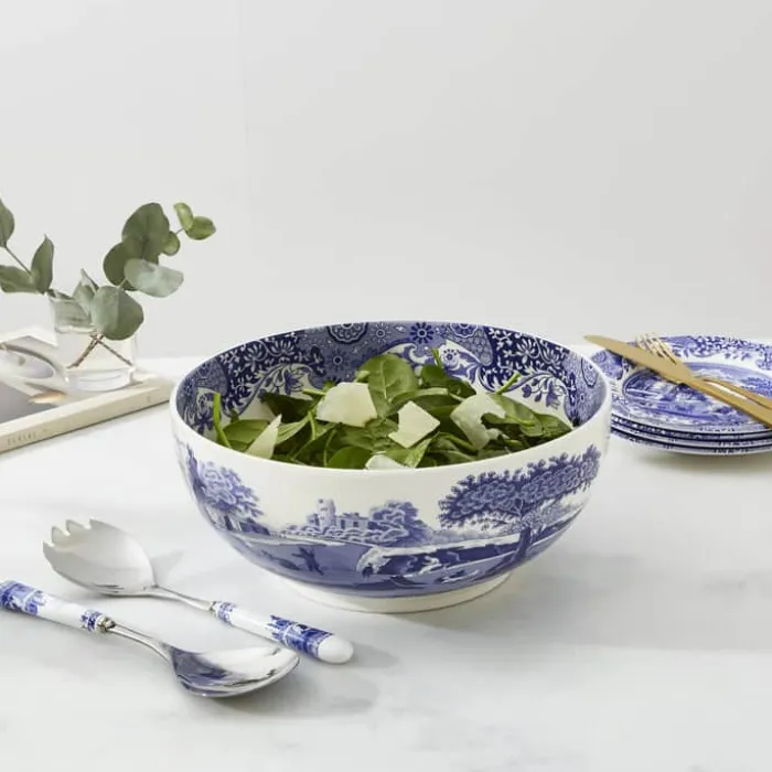 Spode Blue Italien Skål Ø 26,5 cm - Porcelæn - Blå/hvid