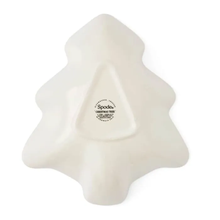 Spode Christmas Tree Fad B 17,8 x L 20,3 cm - Porcelæn - Hvid
