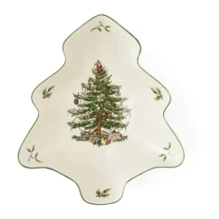 Spode Christmas Tree Fad B 17,8 x L 20,3 cm - Porcelæn - Hvid