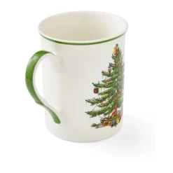 Spode Christmas Tree Krus - 4 stk. Ø 12 - Porcelæn - Hvid